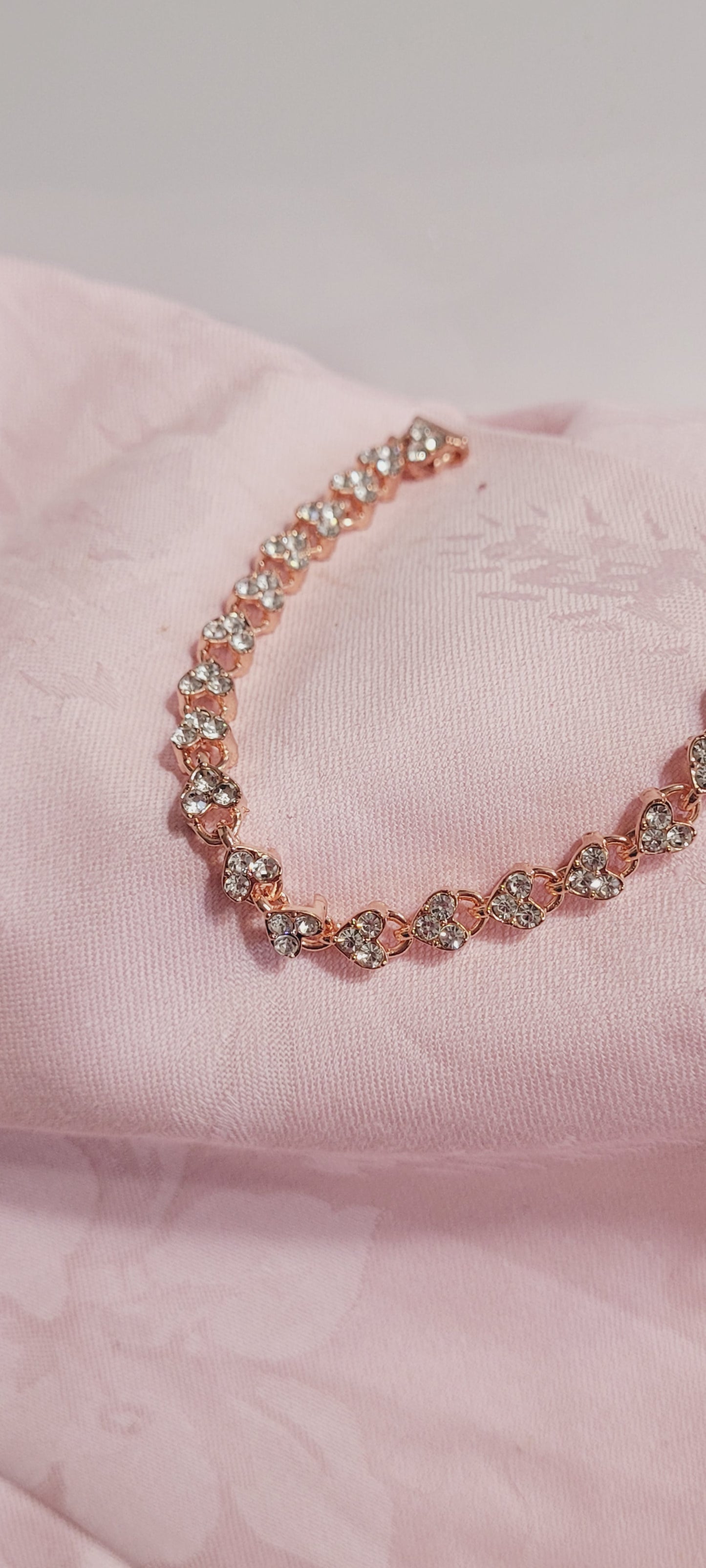 Rose Gold Tennis Bracelet 
Elegant