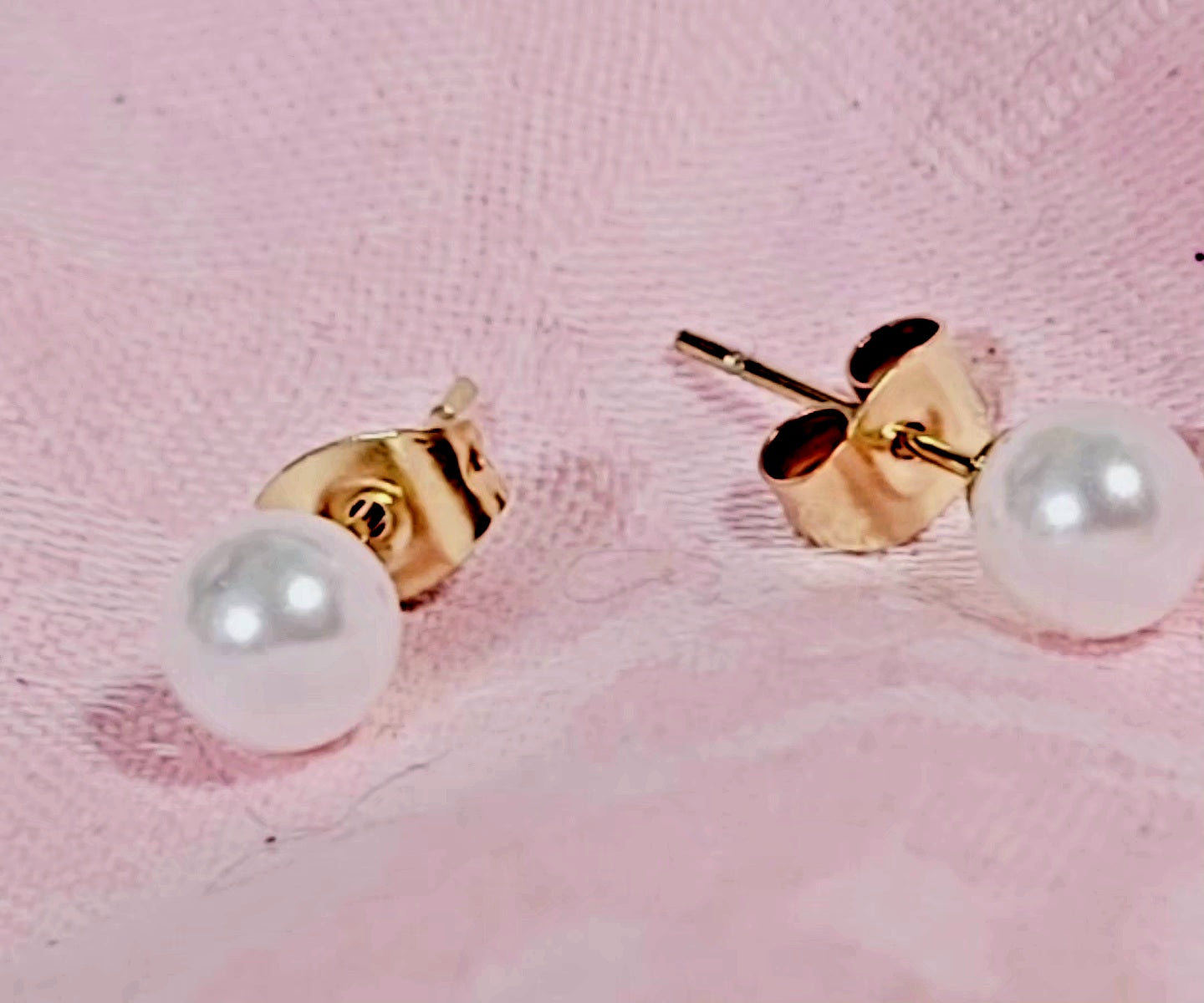 Elegant Artificial Pearls Ear Studs 1 Pair