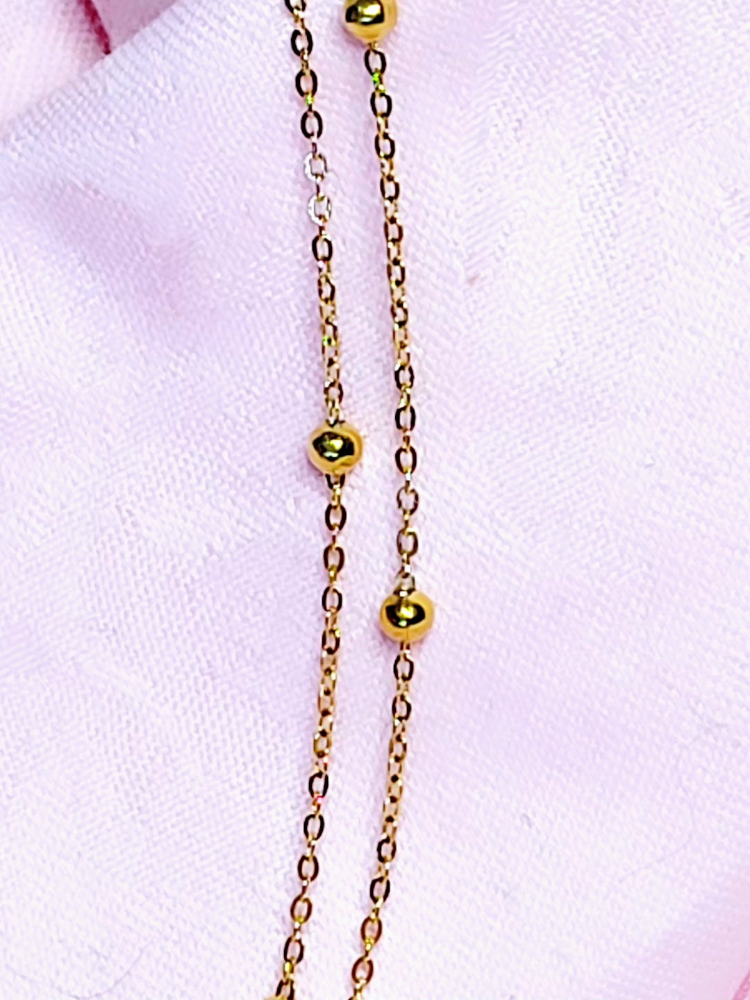 Sweet Solid Gold Color Steel Anklet