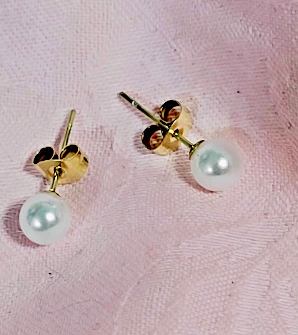 Elegant Artificial Pearls Ear Studs 1 Pair