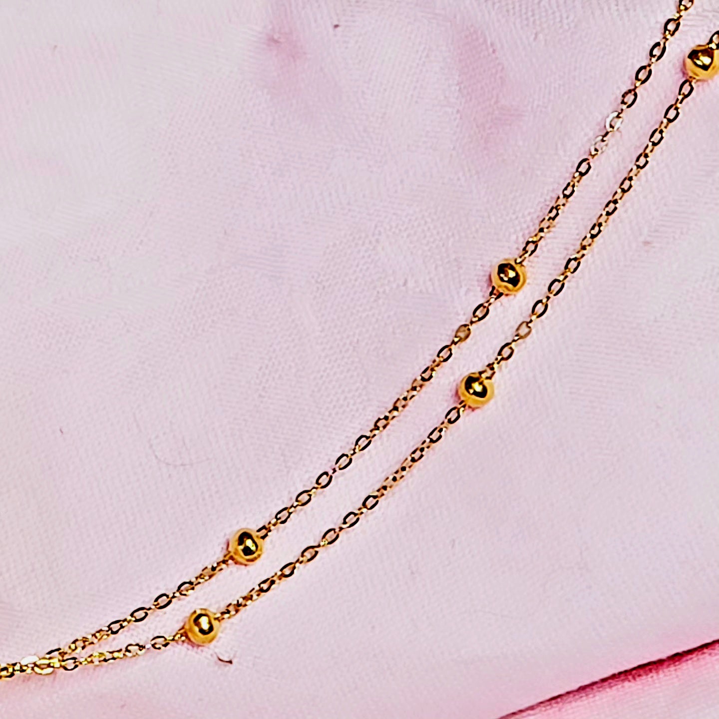 Sweet Solid Gold Color Steel Anklet