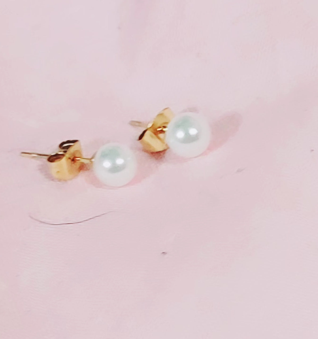 Elegant Artificial Pearls Ear Studs 1 Pair