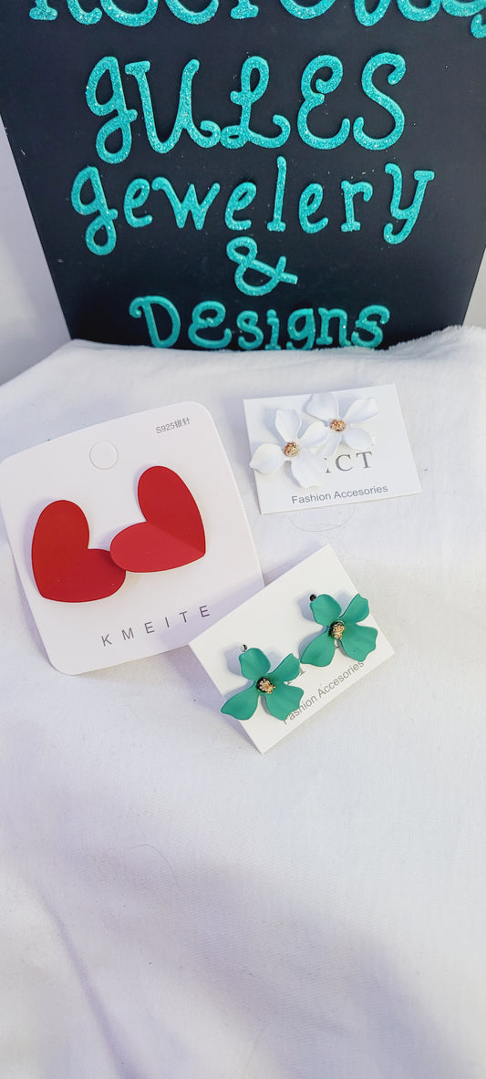 New Glam Sweet flower stud earrings