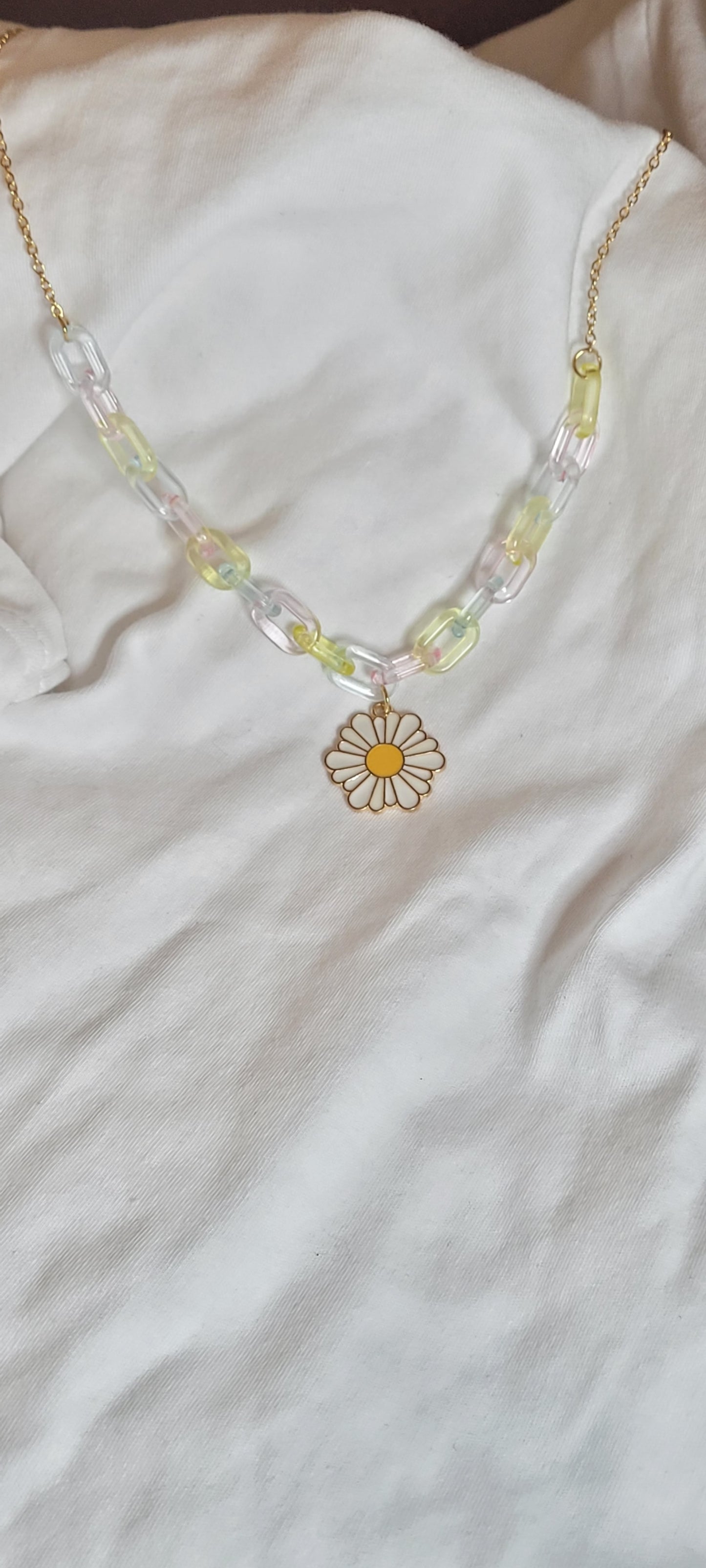 1pc Small Daisy Pendant Necklace